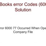 restoration Quick Books Error 6000-77 while beginning corporation record
